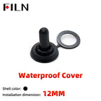 FILN 15A 250V Toggle Switches Miniature Thumb Lever on Off Electronics SPST SPDT DPDT Power Rocker Waterproof Cap