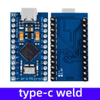Pro Micro ATmega32U4 5V 16MHz Replace ATmega328 For Arduino TYPE-C  With 2 Row Pin Header For Leonardo Mini Usb Interface Pro