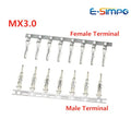 10000Pcs/Roll MX3.0 Terminal Micro 5557-3.0 Female 43030-0001 / Male Plug Housing Terminal Pins 43031-0001 Connector