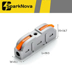 20/34/50PCS Electrical Lever Wire Connectors Quick Connect Wire Terminals Tool Free Inline Assemblable for Home Electric DIY