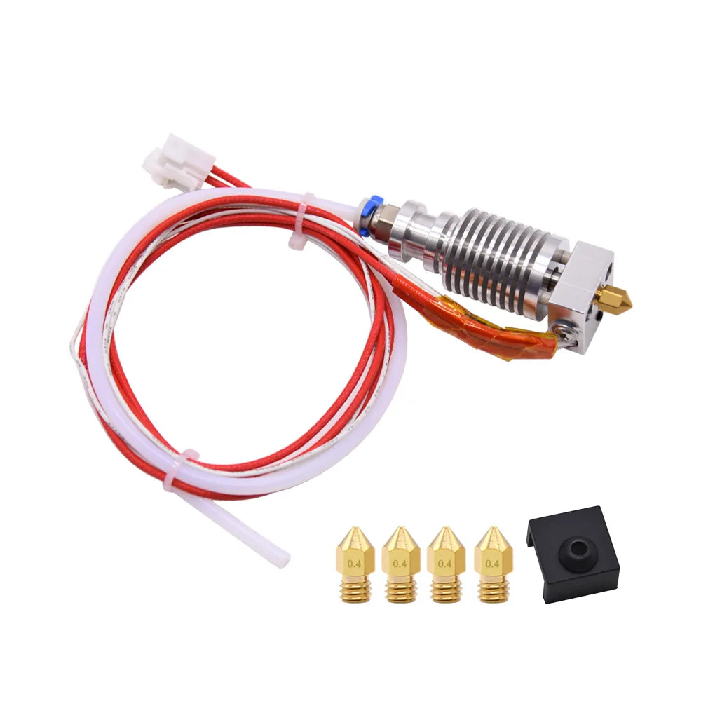 Ender 3 Metal J-Head CR10 MK8 Hotend Extruder Kit Heat Block Nozzle Heater Thermistor for CR10s Pro Ender3 V2 Ender 5 3D Printer