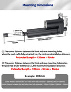 SMSAN 12V Linear Actuator 4500N 450mm Stroke Linear Drive Electric Motor For automated customization