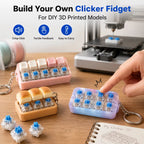 Three Pin Tactile Keyboard Switch Sturdy Plastic Key Clicker Key Replacement Parts for Mechanical Keyboard Servicing Accessories