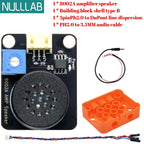8002A Audio Amplifier and Speaker Module,DAC Speaker, 3W Mono Class D Power Amp Board, 90dB SNR, Compatible with ESP32, Arduino
