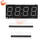 4 Bits Digital LED Display Module DIY Clock Electronic Kits 7 Segment 0.56 inch Time Clock Indicator with HT16K33 Driver Board