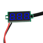 DC4-28V 0.28-inch Mini Two-Line Digital Thermometer Tester LED Display DS18B20 Waterproof Metal Probe -50 ℃~125 ℃