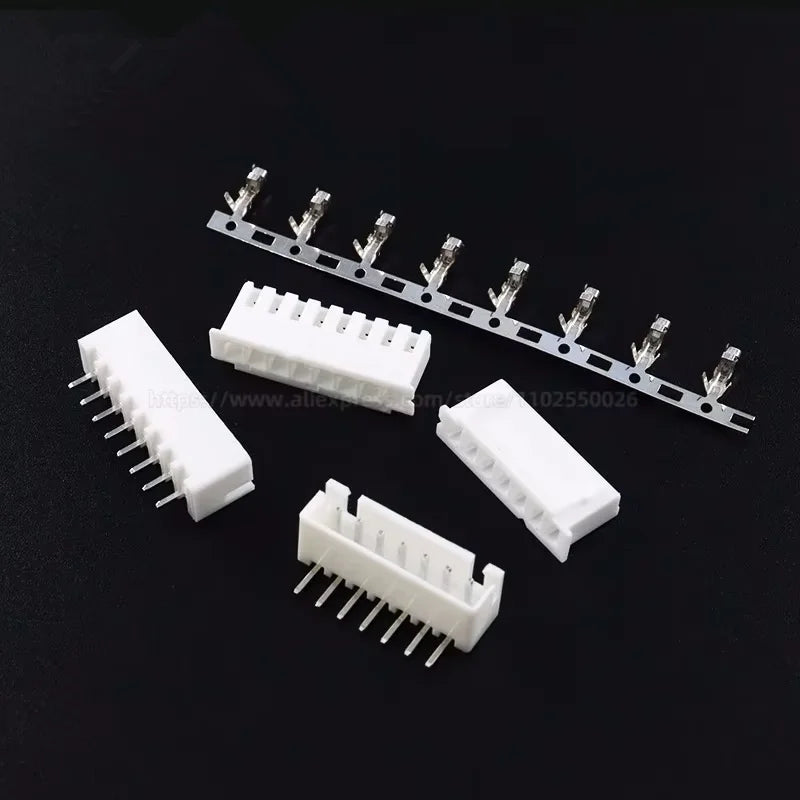 100PCS XH2.54 2p 3p 4p 5p 6p 7p 8p 9 10 11 12 Pin 2.54mm Pitch Terminal Kit / Housing / Pin Header JST Connector Wire Connectors
