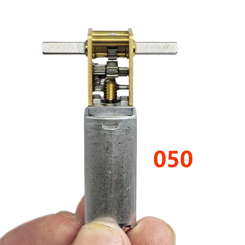 Micro 050/ N30/ N20 Worm Gear Motor DC 3V-12V 4RPM-381RPM Slow Speed Metal Gearbox T-shaped Dual Shaft Engine DIY Toy Car