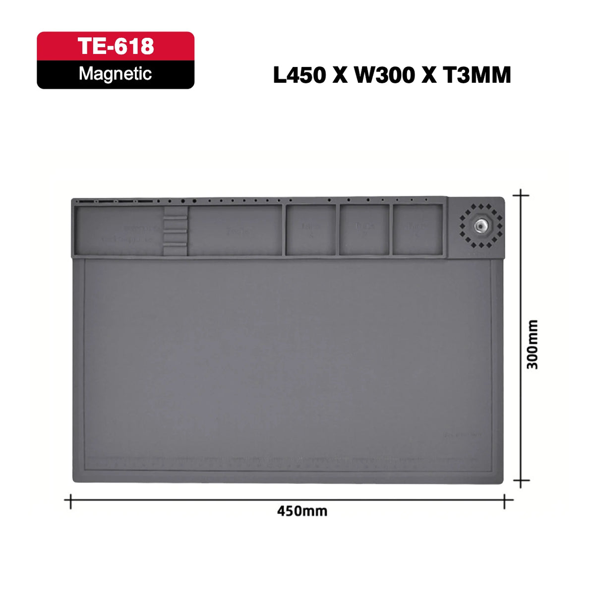 JCD Silicone Soldering Mat ESD Antistatic Heat Insulation Motherboard Electronics Phone Repair Maintenance Working Platform Pad