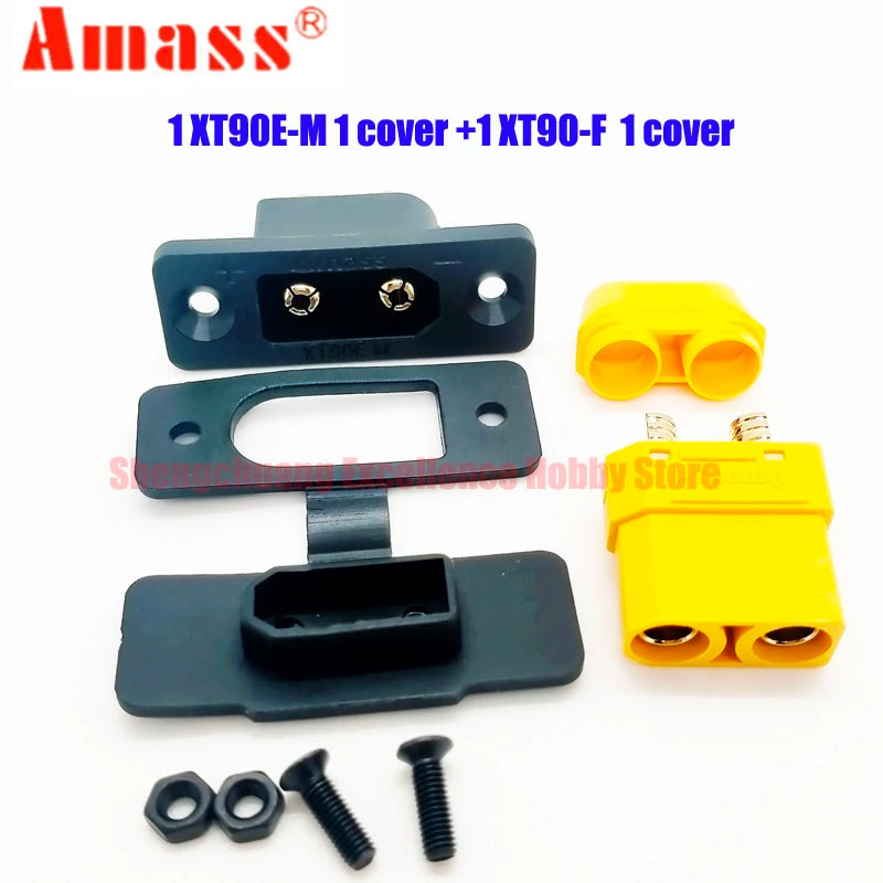 RC Model Amass XT90E-M Gold-plated Connector XT90 Male Plug XT90S Female Battery Connection for ESC Motor Aircraft Drone