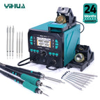 YIHUA 992D-II Precision Hot Air  Rework Station 210 245 Soldering Iron Station for Microscope Soldering Electronics Repair PCB