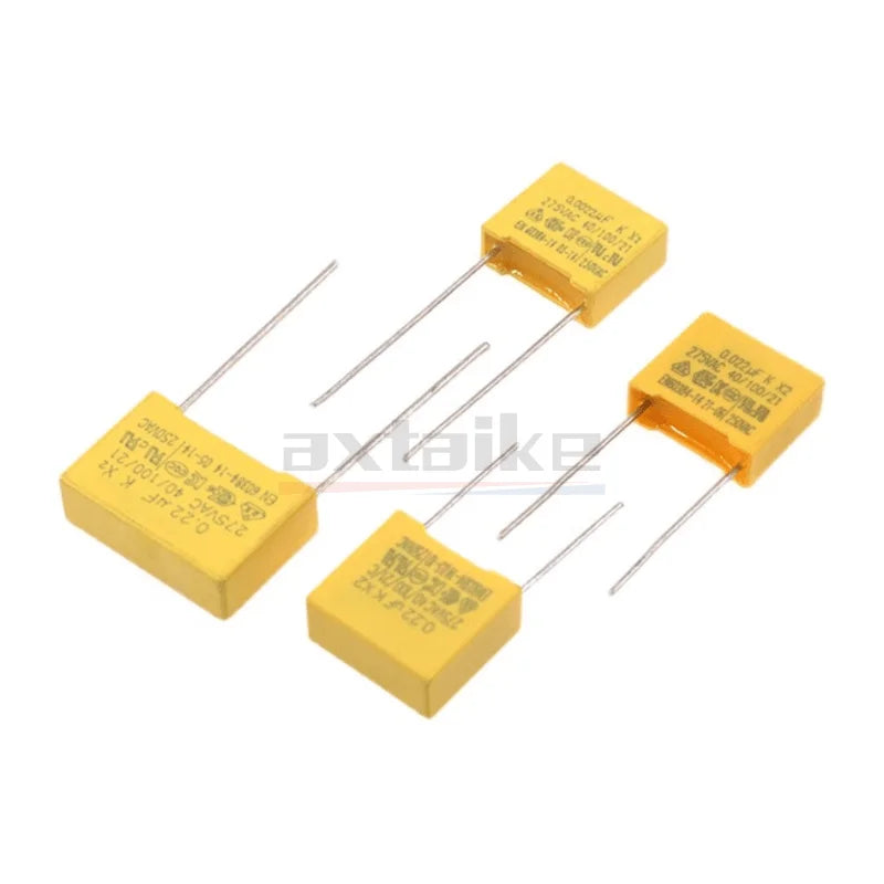 10PCS X2 MKP 275V AC Metalized Polypropylene Film Capacitor 0.01UF 0.022UF 0.1UF 0.22UF 0.33UF 0.47UF 0.68UF 1UF 2.2UF 104K 103K