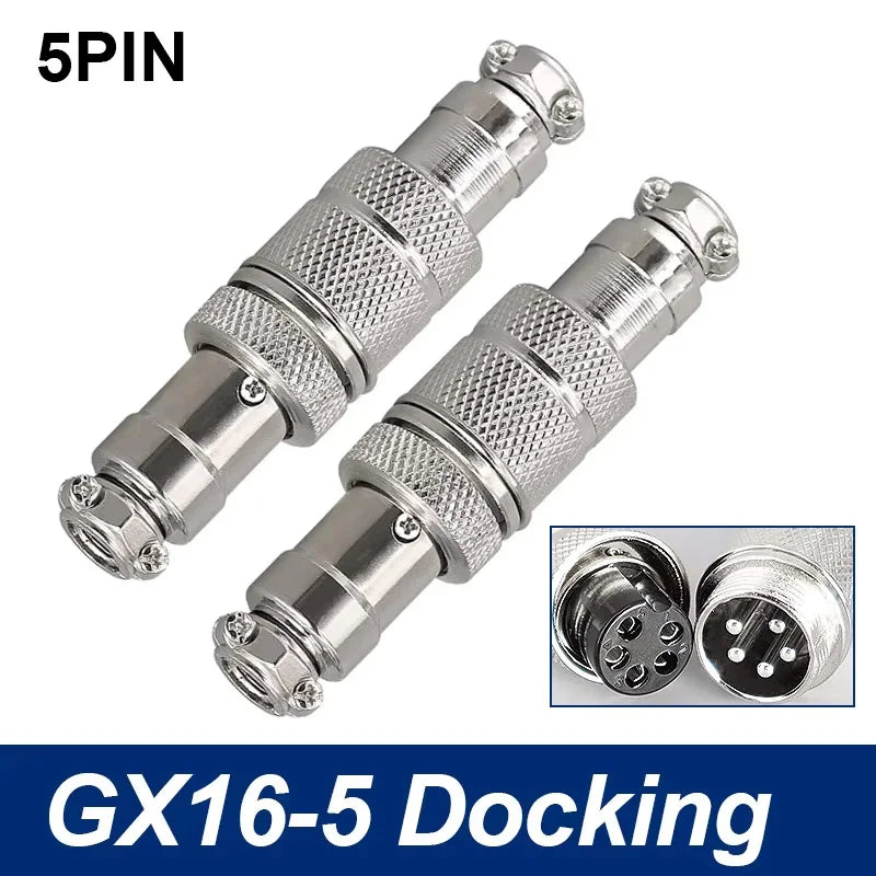 GX16 Docking Aviation Connector 2 3 4 5 6 7 8 9 10 Pin Male Female Plug Socket Inline Wire Panel Cable Connector Adapter Joint
