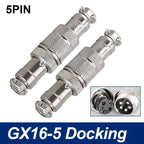 GX16 Docking Aviation Connector 2 3 4 5 6 7 8 9 10 Pin Male Female Plug Socket Inline Wire Panel Cable Connector Adapter Joint