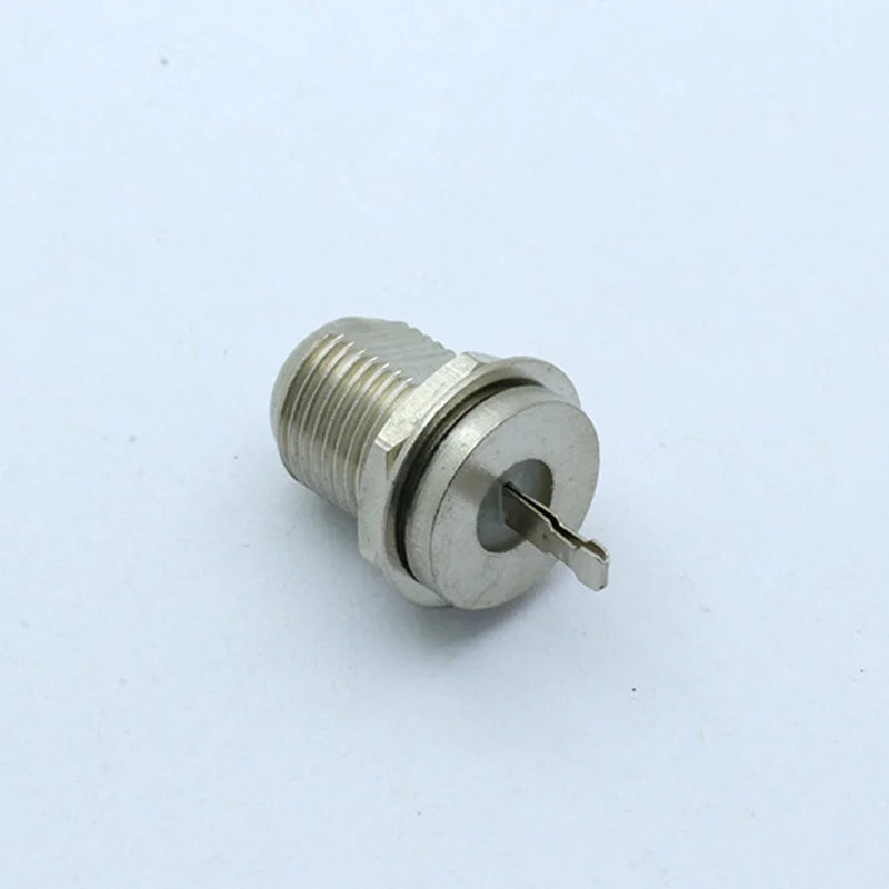1PC Nickel Plated F Type Female Bulkhead Jack Socket Panel Mount Adapter RF Coaxial Connector for RF Lighting