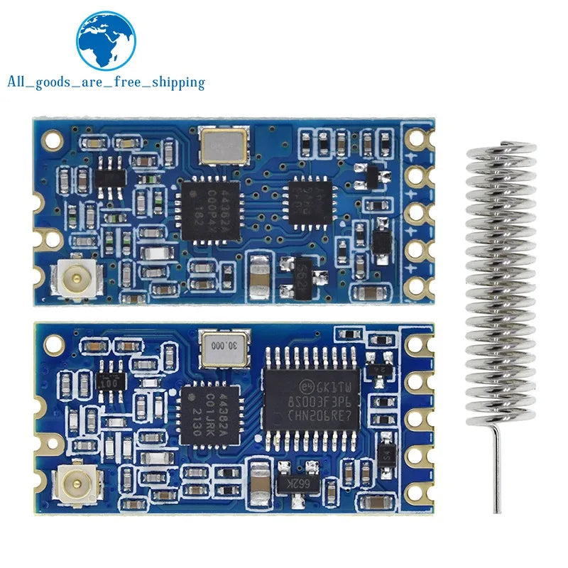 1/3pcs TZT 433Mhz HC-12 SI4463/4438 Wireless Serial Port Module 1000m Replace Bluetooth NEW