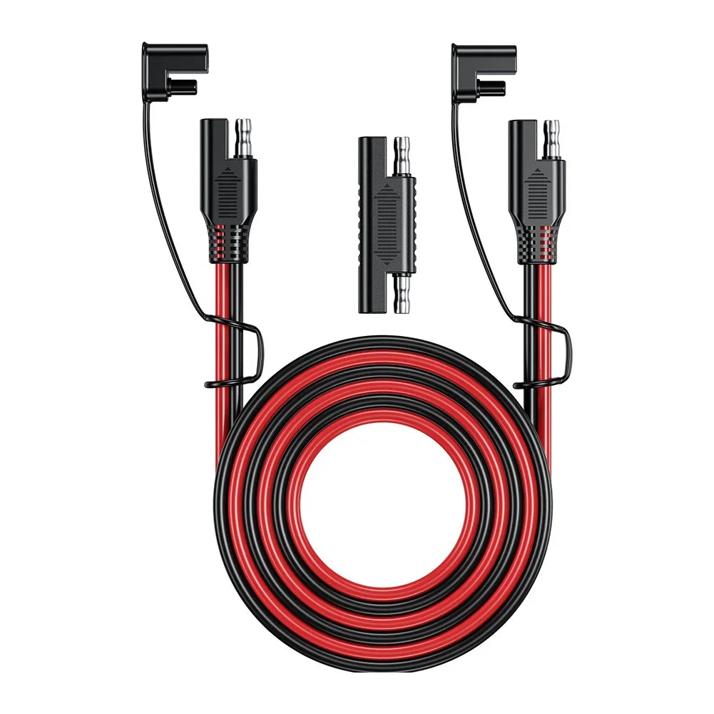 SAE to SAE Extension Cable Solar Plug Cord 16AWG Waterproof for Car Batteries