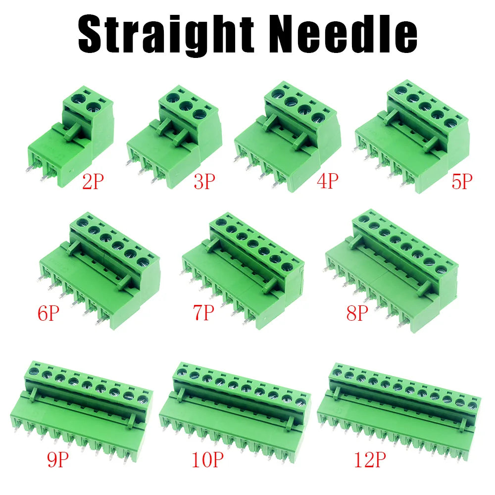 10/5 Pairs Pitch 5.08mm Terminal Block Connector 2EDG 5.08mm 2-12 Pin Pcb Screw Connector Terminal Block 2EDG Sealed Socket