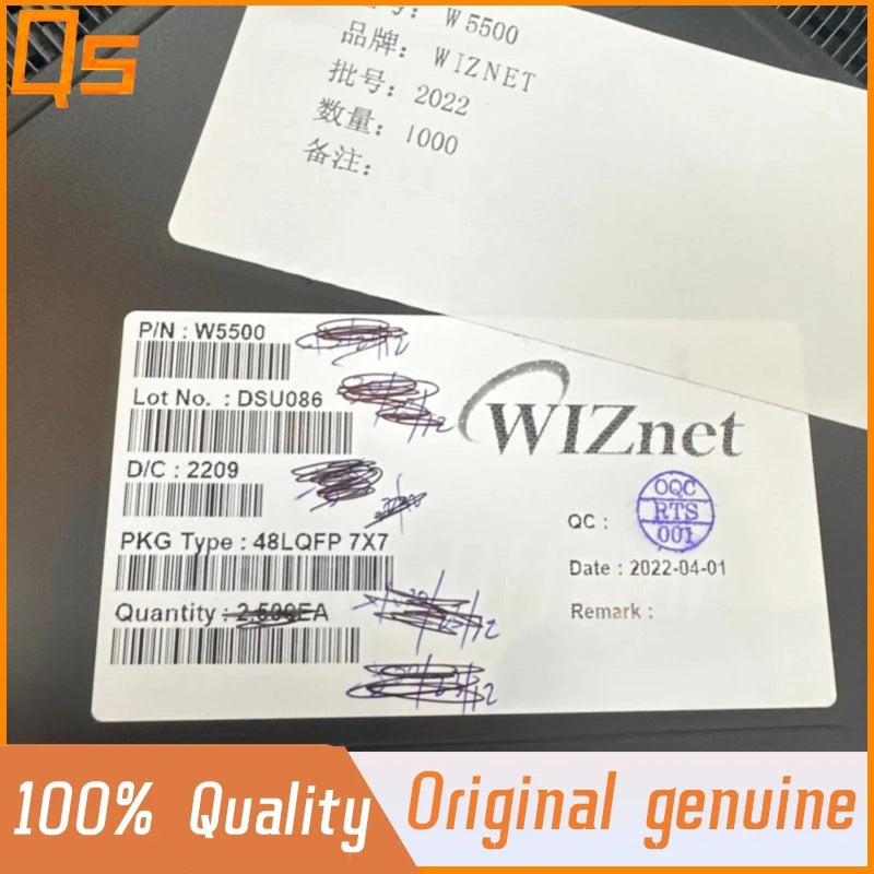 New Original W5500 LQFP-48 Microcontroller Chip Ethernet hardware TCP IP Protocol Stack