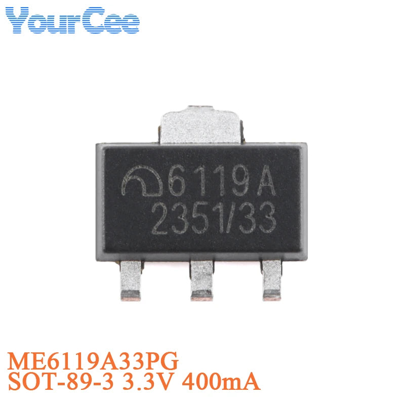 50pcs/10pcs ME6118A33B3G ME6118A50B3G SOT-223 6118A SOT223 3.3V 5V 1A LDO Regulator IC Chip ME6118A33PG ME6118A50PG ME6118A33M3G