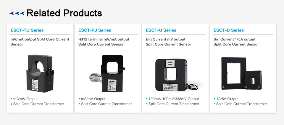 ESCT-T36 Series,100-600/5A, Split Core Current Transformer