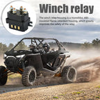 12V 500A Winch Remote Contactor 5000-7000 Lbs Winch Control Solenoid Relay Twin Wireless Remote Recovery For Car JeepsUniversal
