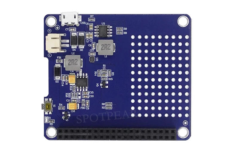 Raspberry Pi 4 / PI5 UPS Uninterruptible Power Supply HAT Lithium Battery Module RPi-UPS-H