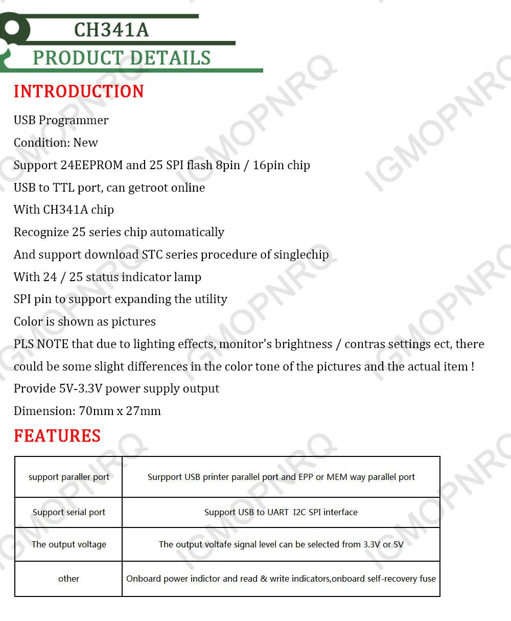 CH341A 24 25 Series EEPROM Flash BIOS USB Programmer Module + SOP16 SOIC16 Test Clip for 25 series RT809F TL866CS TL866A
