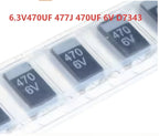 Surface Mount Tantalum Capacitor 6.3V 470UF 477 470UF 6V D7343 D Type Black Tantalum Capacitor