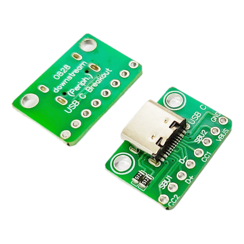 5/10Pcs TYPE-C USB Connector Board Dual Resistor 512 5.1K Ohm TypeC 16Pin to 8Pin Board for Electronics DIY Repair Adapter