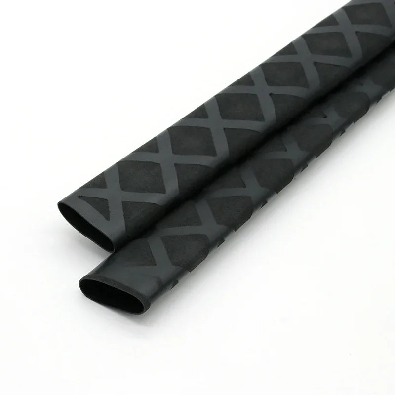 Black Non-Slip Heat Shrink Tube ID15 18 20 22 25 28 30 35 40 45 50mm for Fishing Rod Grip DIY Heat Shrink Wrapping Shrink Tubing