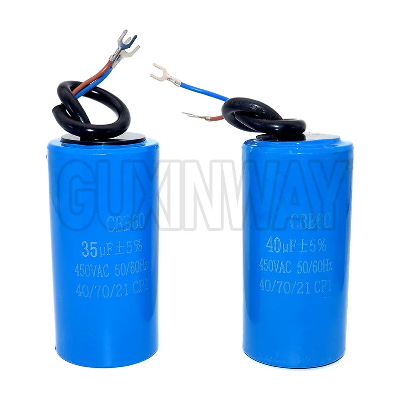 1pcs 450VAC CBB60 Motor Run Capacitors Starting Capacitor 5% for Washing Machine 450V 3UF 4UF 5UF 6UF 8UF 10UF 12UF 15UF 18UF