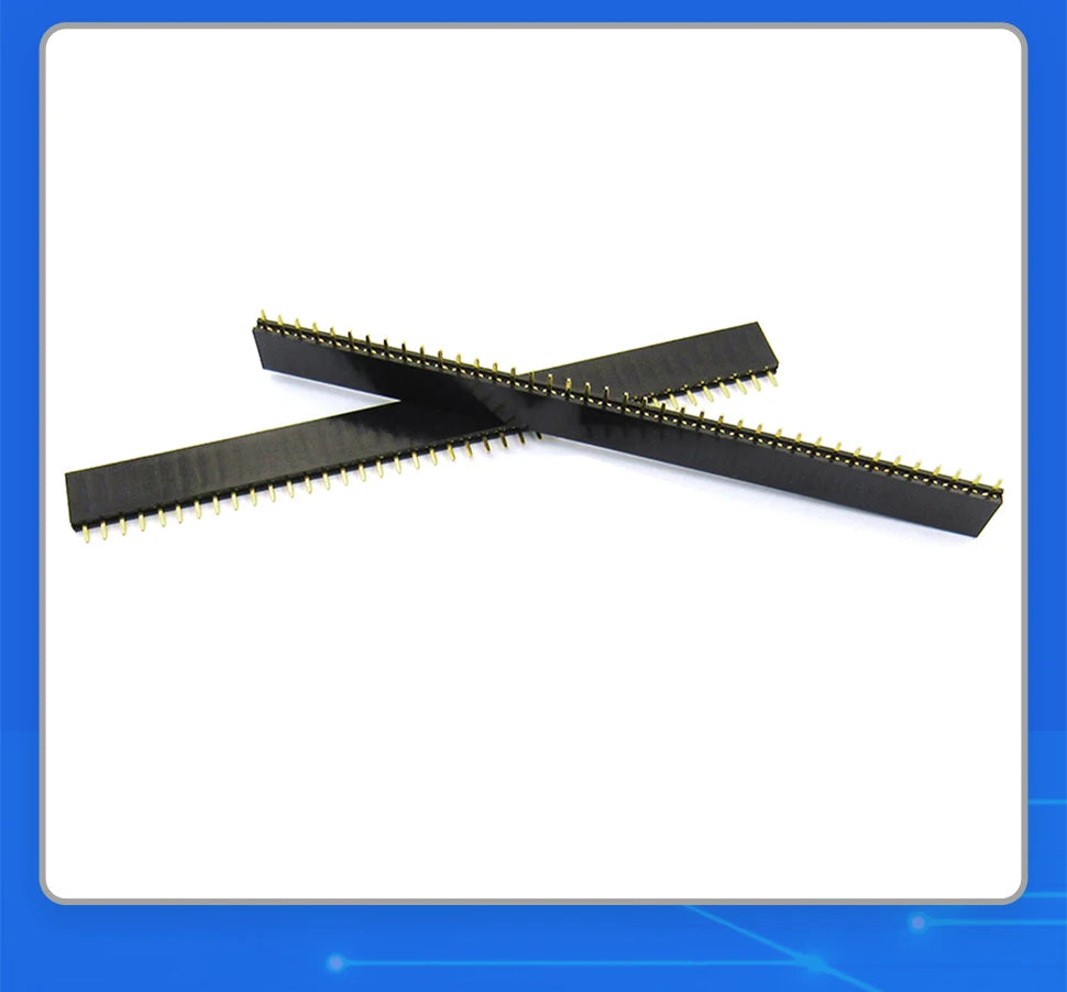 10PCS 2.54mm Pitch Single Row Female 2~13P PCB Socket Board Pin Header Connector Strip Pin Header