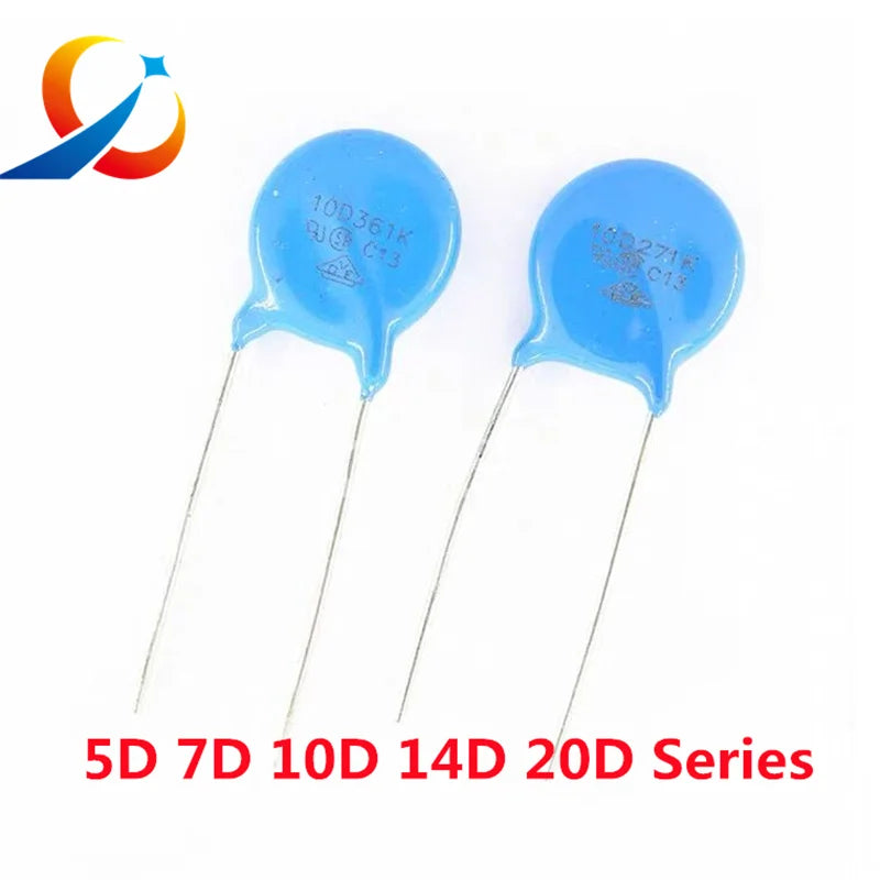 10PCS Varistor 05D 07D 10D 14D 20D 05D471K 07D391K 7D431K 7D471K 10D470K 10D101K 10D271K 10D471K 14D471K 14D220K 20D431K 20D471K