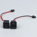 1/2/5Pcs Double Layer USB Female Base Type-C Socket With Cable Connector Female USB Lamp Charging Power Socket For Electronics