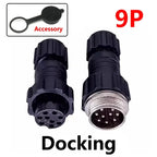 5/10/100Sets GX16 M16 QL16 Plastics 16MM Aviation Plug Male Female Docking Panel Mounted Connector 2/3/4/5/6/7/8/9/10 Pins