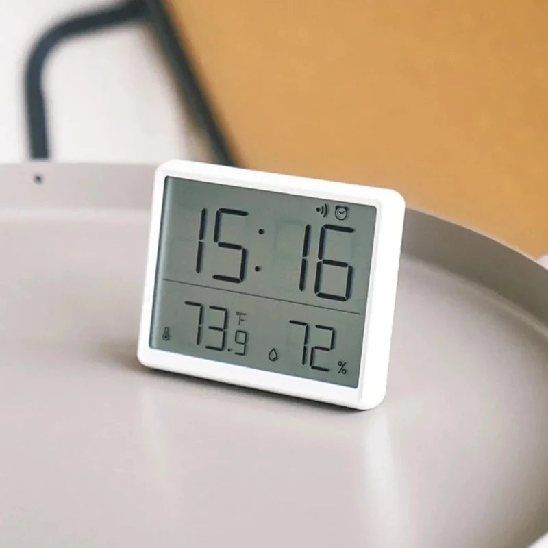 Multifunction Thermometer Hygrometer Automatic Electronic Temperature Humidity Magnetic Attraction Wall Monitor Clocks
