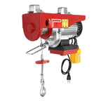 880LBS 110V Electric Winch, 2 in 1 Electric Hoist Winch with 328ft Wireless Remote Control Emergency Stop Heavy Duty Lift Hoist for Factory Garage Warehouse