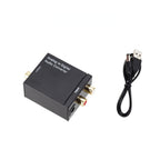 LccKaa Analog to Digital Audio Converter Amplifier Decoder Optical Coaxial RCA Toslink Audio Adapter SPDIF Adaptor for TV Xbox