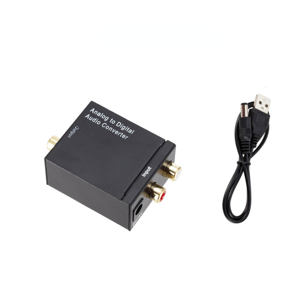 LccKaa Analog to Digital Audio Converter Amplifier Decoder Optical Coaxial RCA Toslink Audio Adapter SPDIF Adaptor for TV Xbox