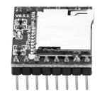YX5200 DFPlayer Mini MP3 Player Module MP3 Voice Decode Board Supporting TF Card U-Disk IO Serial Port AD Compatible for Arduino
