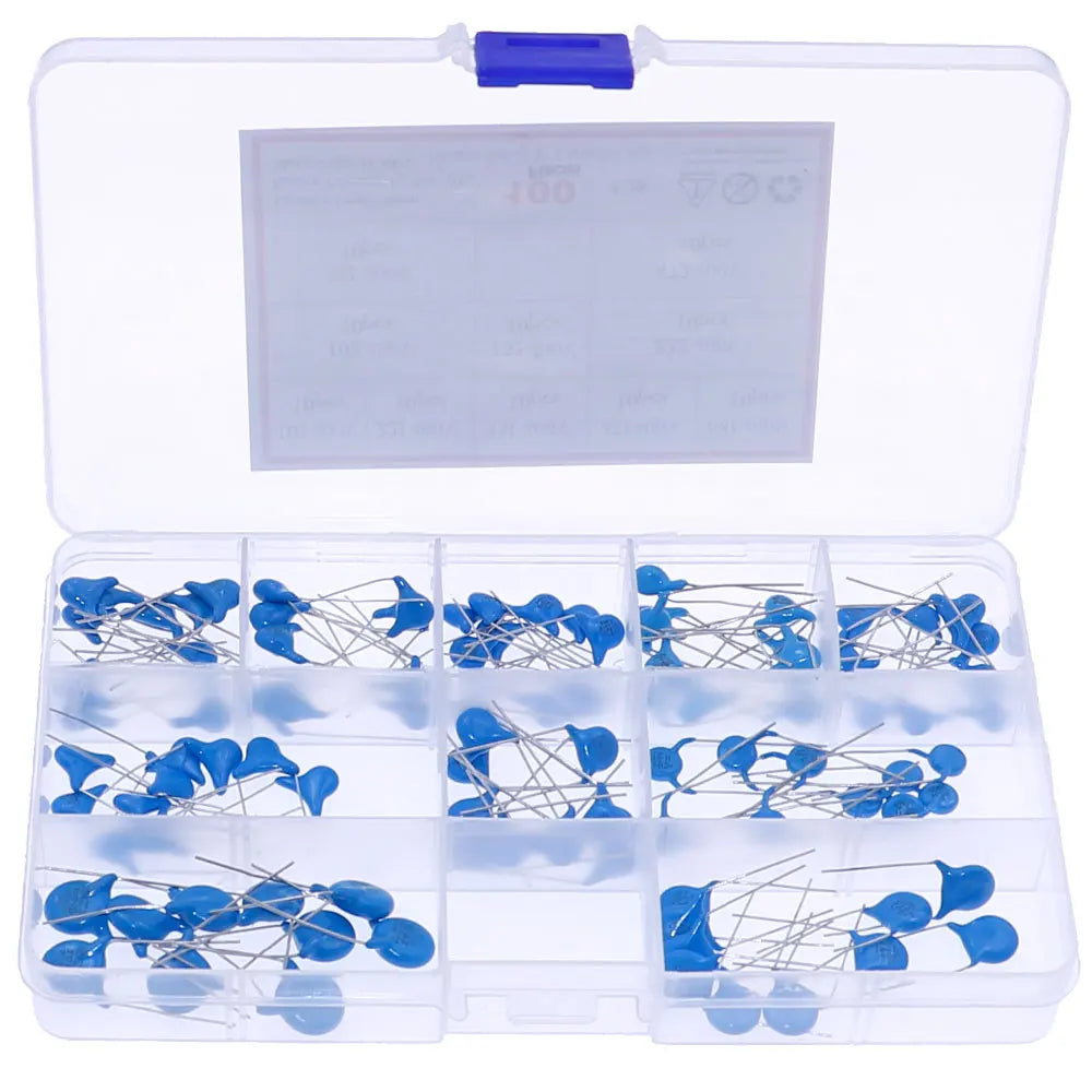 100Pcs 10Value x10Pcs Safety Y Capacitor Assortment mixed kit Box 400V 100pf 220pf 330pf 470pf 680pf 1nf 1.5nf 2.2nf 3.3nf 4.7nf