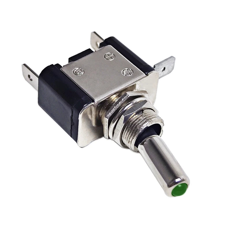 1Pcs 12V 20A Illuminated LED Toggle Switch Auto Car Boat Truck Red Blue Green Yellow White