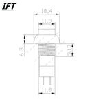 6PCS PBS-11A PBS-11B 12mm self-locking / Self-reset Plastic Push Button Switch Latching Momentary Switchs 3A 250V AC 2PIN 6Color