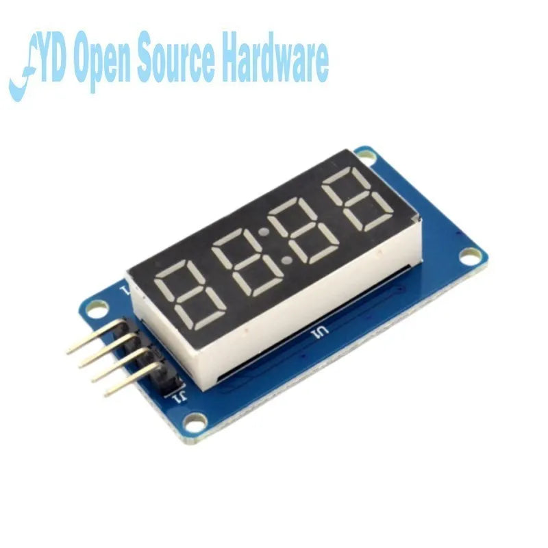 TM1637 4 Bits Digital LED Display Module For Arduino 7 Segment 0.36Inch Clock RED Anode Tube Four Serial Driver Board Pack