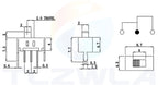 10PCS SS12D07 Mini Vertical Slide Switch 1P2T 3 Pin Toggle Switch SMD PCB DPDT Vertical Switch High Quality
