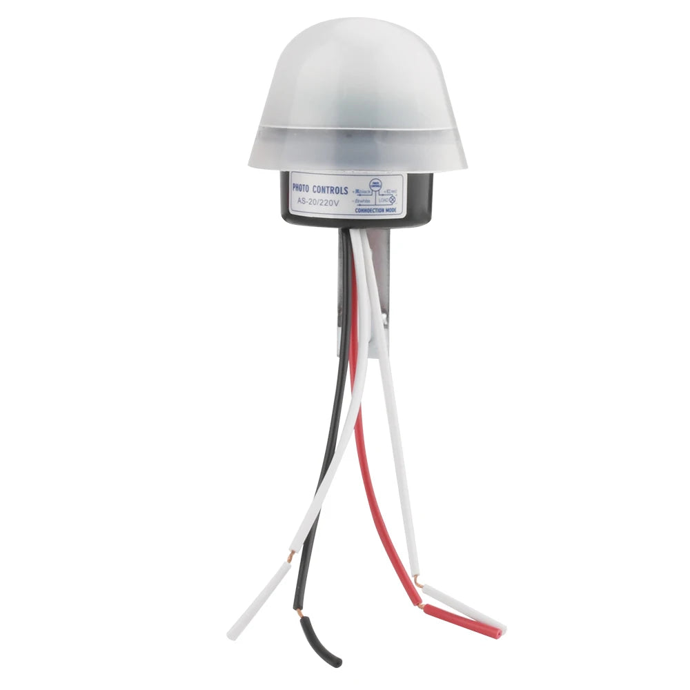 Waterproof Sensitive Auto Photo Switch AS-20 DC 12V AC 110V 220V 10A On/Off Photocell Street Light Switch Sensor Switch Tools