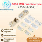 10PCS,1808 125V 250V AC 0451 SMD Fast Blow Fuse 0.5A 0.75A 1A 2A 3A 4A 5A 6.3A 8A 10A 12A 15A 500MA 750MA 2410 ultra-rapid Fuses
