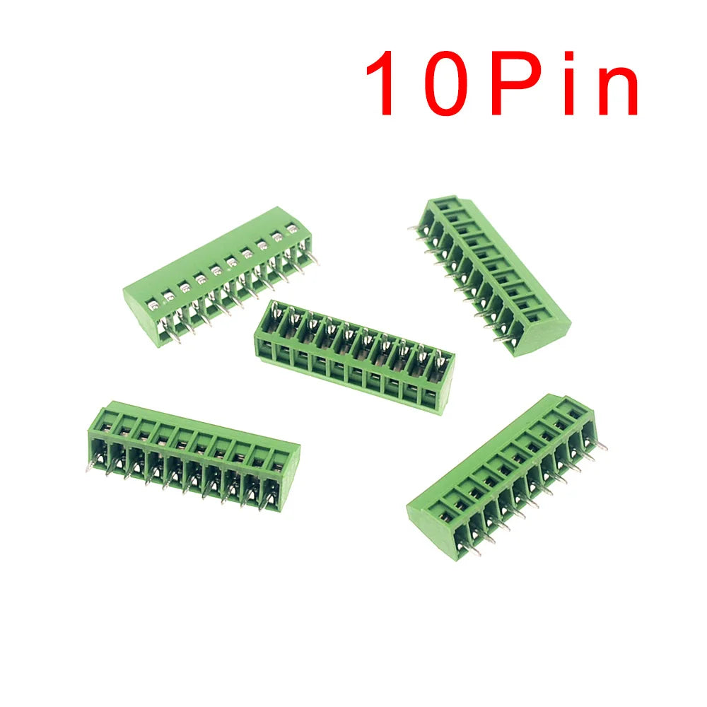 5/10pcs KF128 2.54mm PCB Mini Screw Terminal Blocks Connector for Wires KF128-2.54 2P 3P 4P 5P 6P 7P 8P 9P 10P 12P 16P Terminal