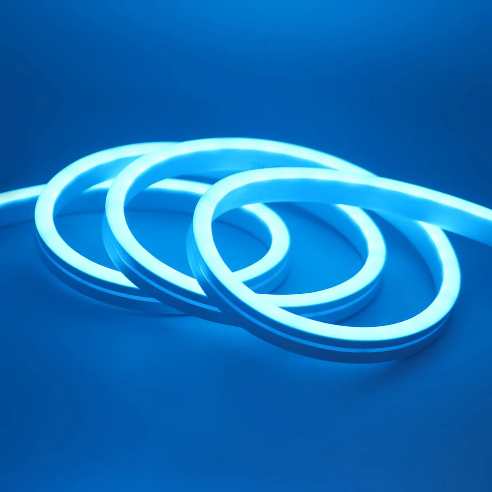 12V 24V RGB Neon Light LED Strip Addressable WS2811 84LEDs/m 6x12mm Flex Silicone Rope Rainbow Lamp Home Decoration Waterproof